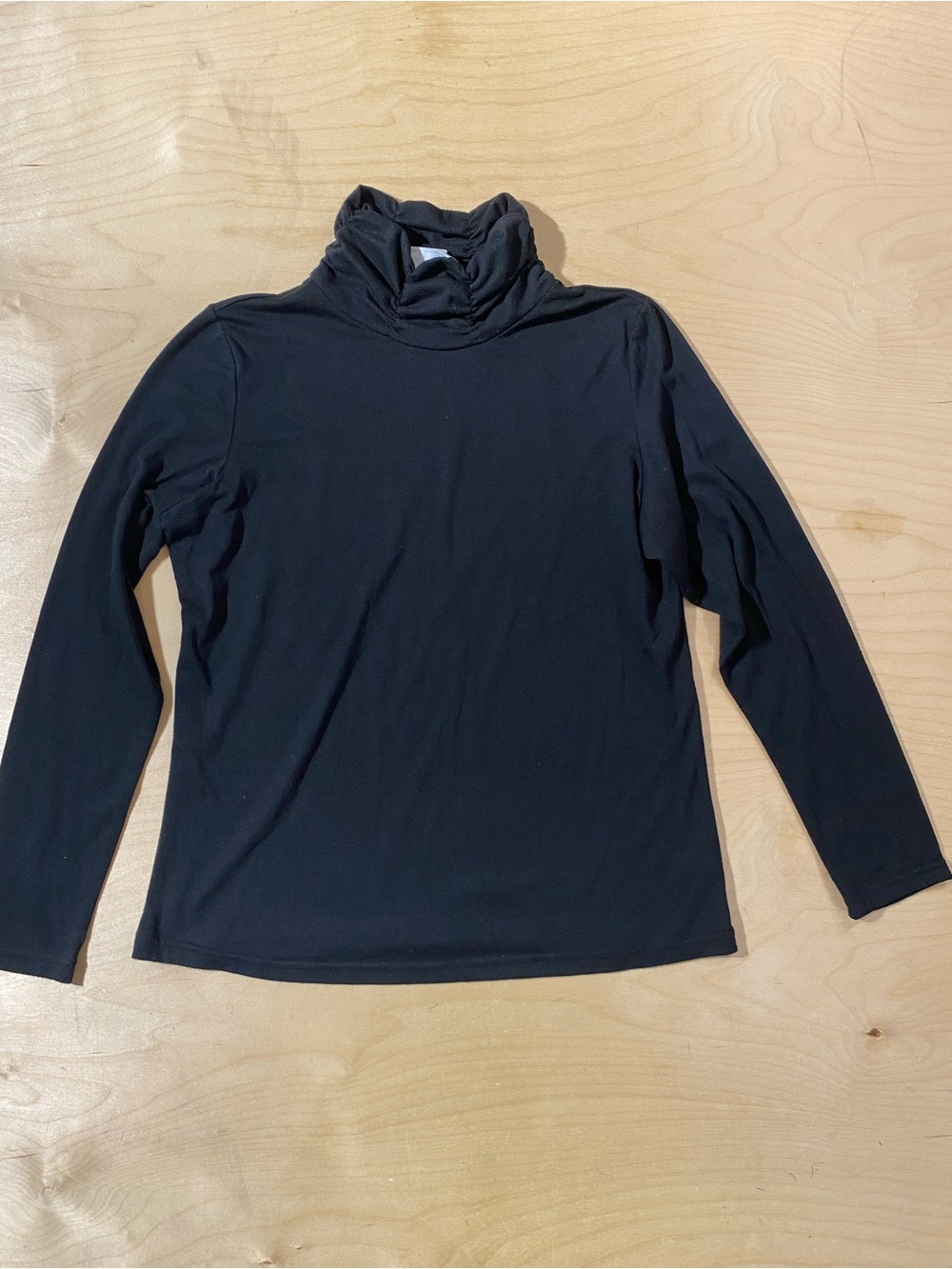 Kim Rogers Black Long Sleeve Turtleneck Top PM (RZ)